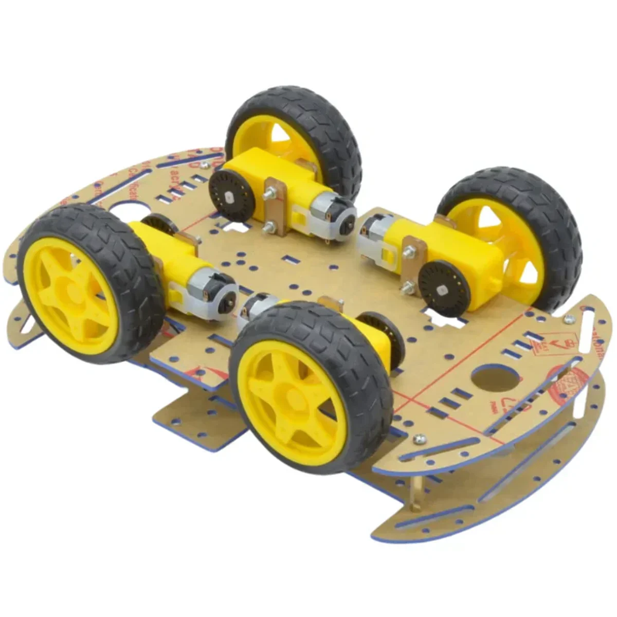 Chasis de carro robot de dos pisos